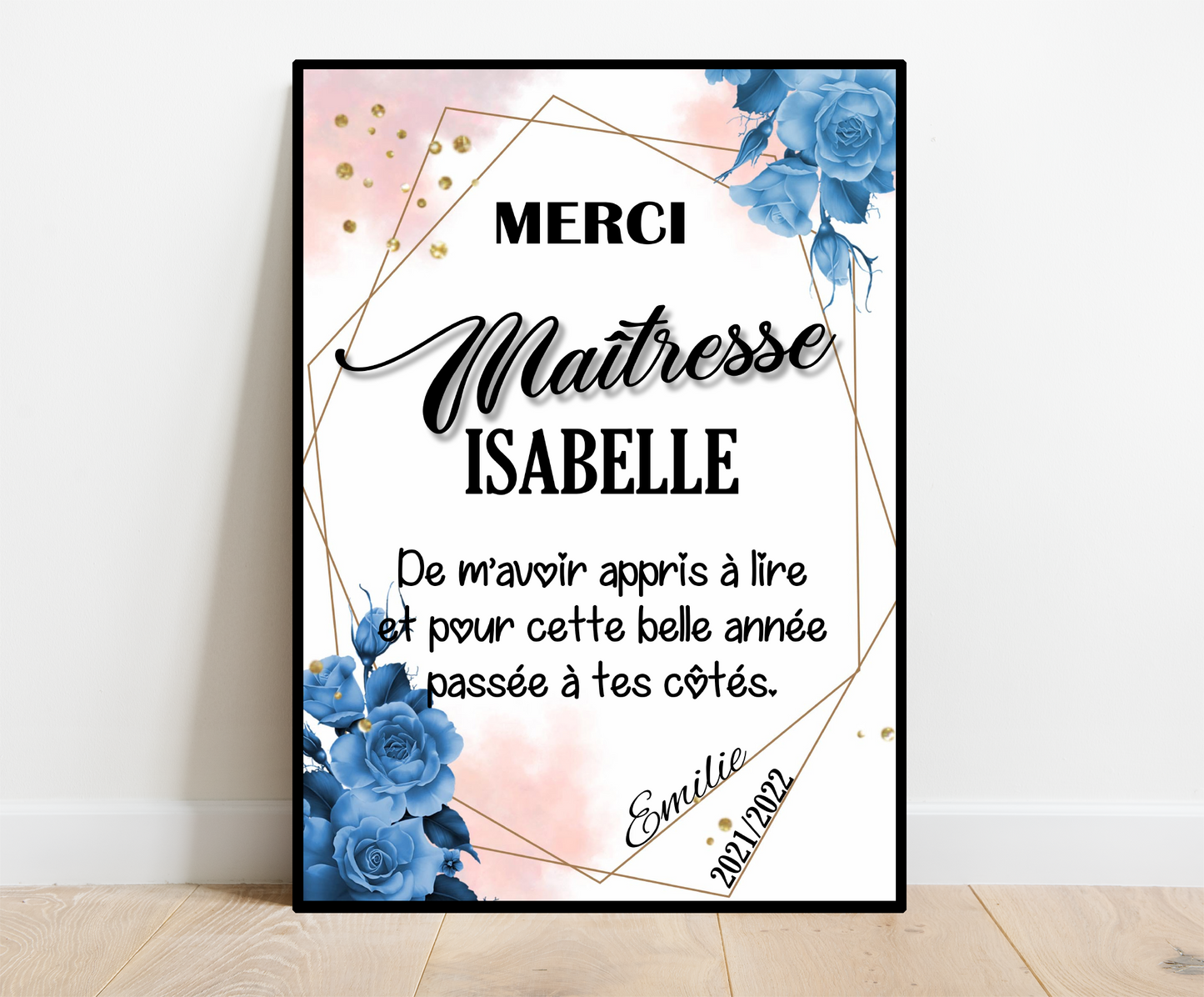 Affiche personnalisée Maitresse