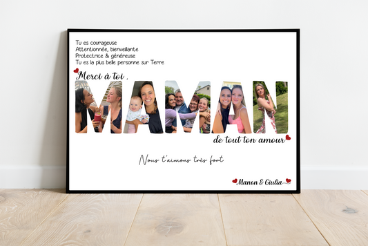 Affiche Merci à toi Maman pour tout ton amour