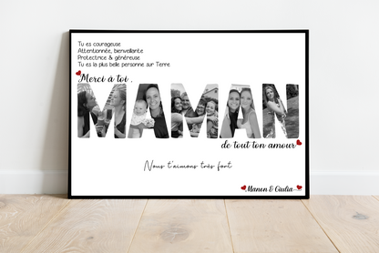 Affiche Merci à toi Maman pour tout ton amour