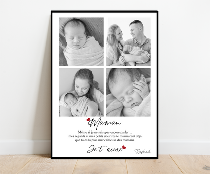 Affiche personnalisée - MAMAN • Cadre personnalisé