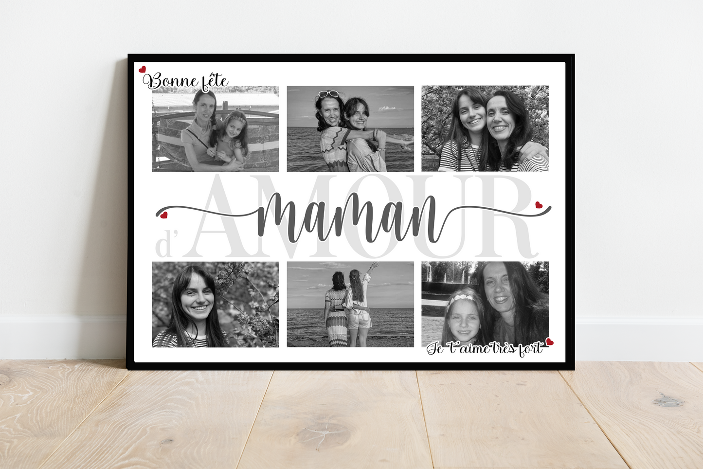 Affiche personnalisée - MAMAN • Cadre personnalisé