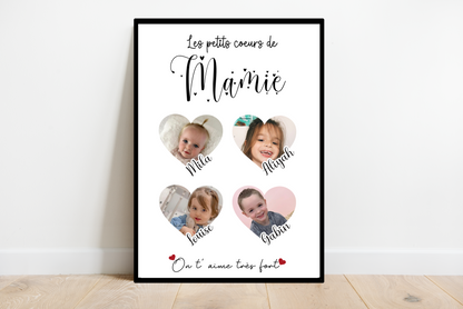 Affiche Les petits cœurs de Mamie