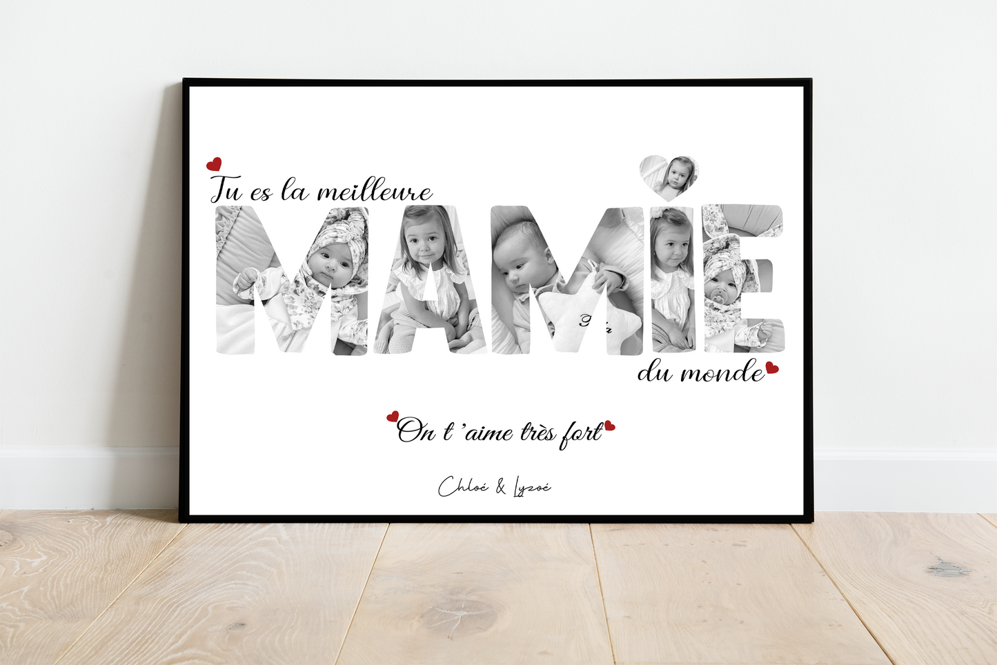 Affiche personnalisée -  MAMIE • Cadre personnalisé