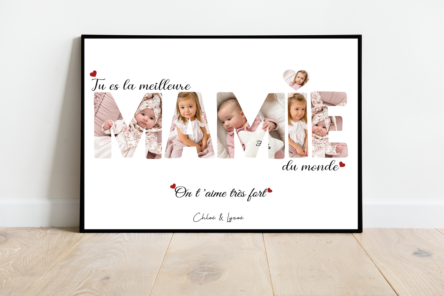 Affiche personnalisée -  MAMIE • Cadre personnalisé