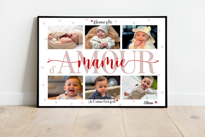 Bonne fête MAMIE - Affiche personnalisée