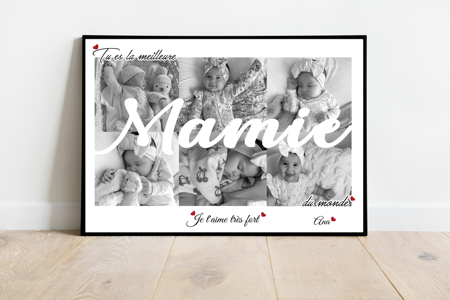 Tu es la meilleure MAMIE - Affiche personnalisée