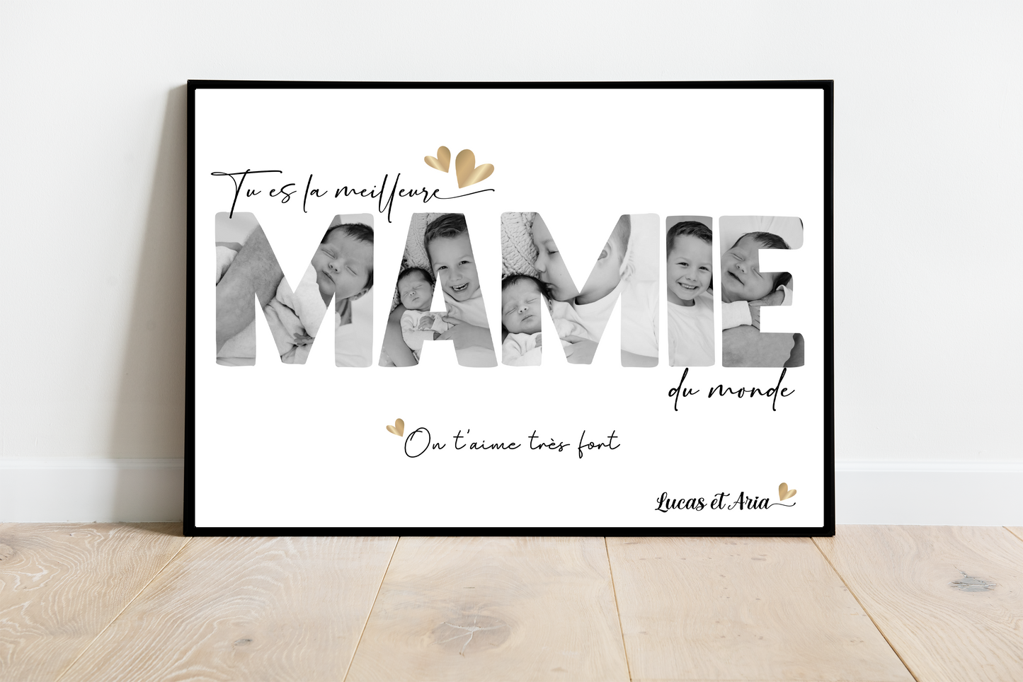 Tu es la meilleure MAMIE - Affiche personnalisée