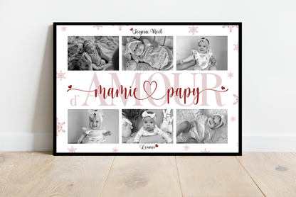 Affiche Joyeux Noël Mamie & Papi