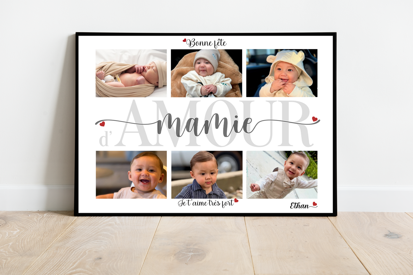 Affiche personnalisée -  MAMIE • Cadre personnalisé