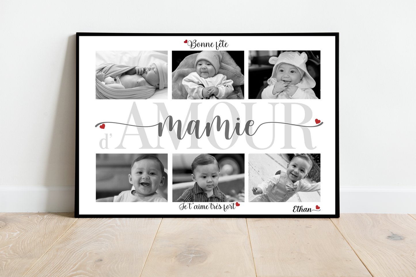 Affiche personnalisée -  MAMIE • Cadre personnalisé