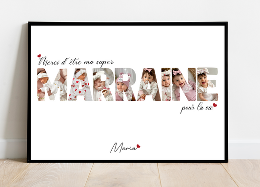 Affiche Marraine pour la vie