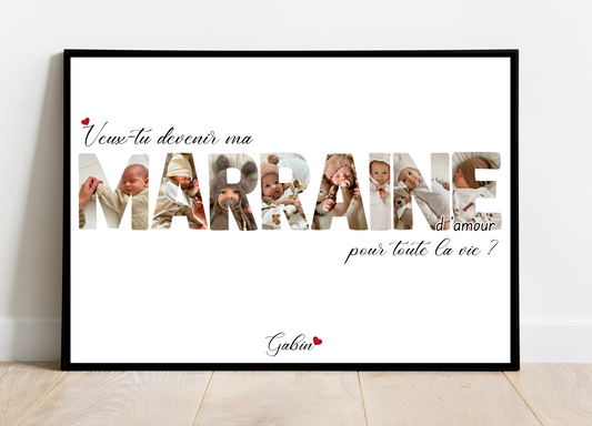 Affiche Annonce Marraine