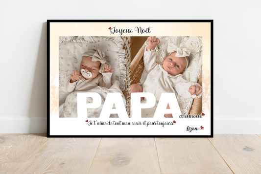 Affiche Joyeux Noël PAPA