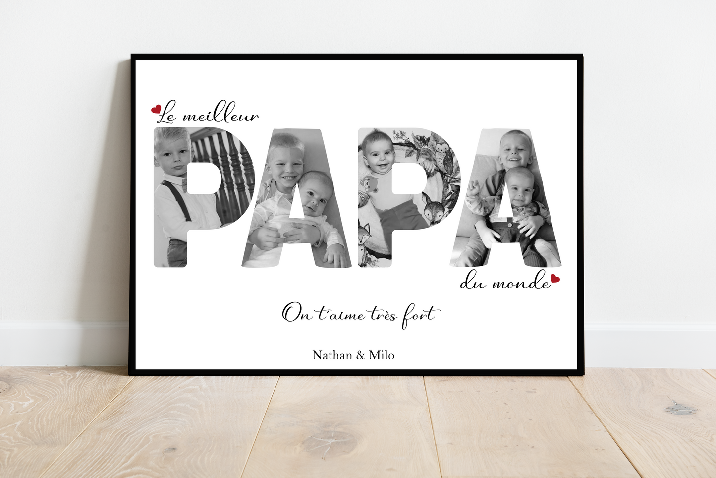 Le meilleur PAPA du monde - Affiche personnalisée