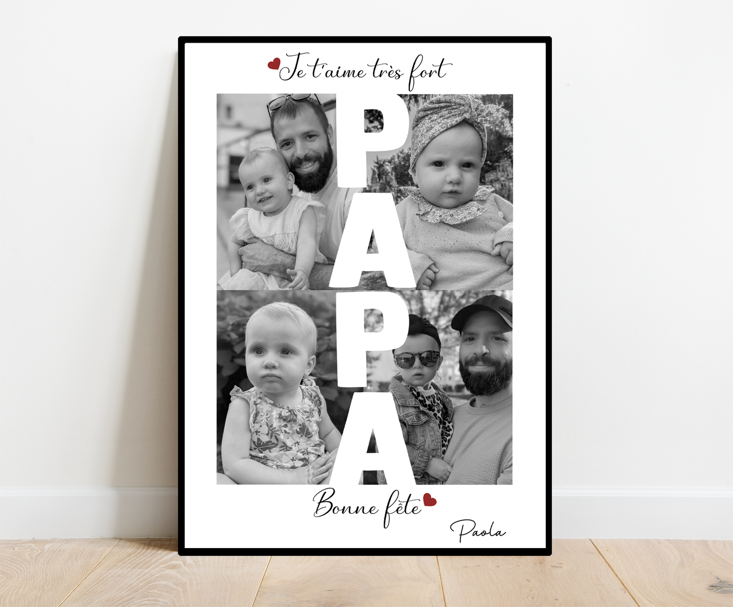 Affiche personnalisée - Papa • Cadre personnalisé