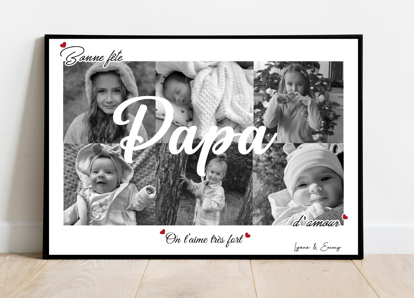 Affiche personnalisée - Papa • Cadre personnalisé