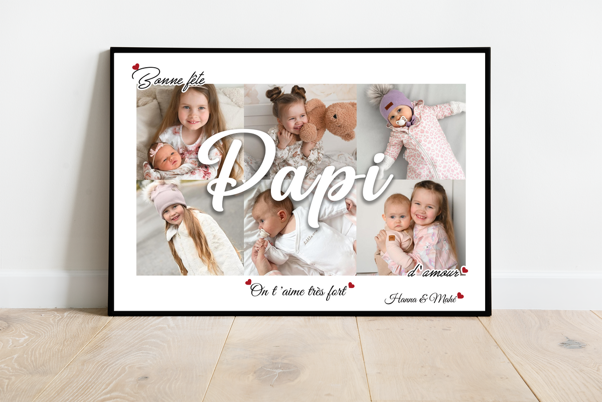 Affiche / Cadre personnalisé  • PAPY / PAPI •