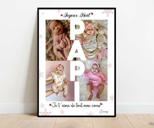 Affiche Joyeux Noël PAPI