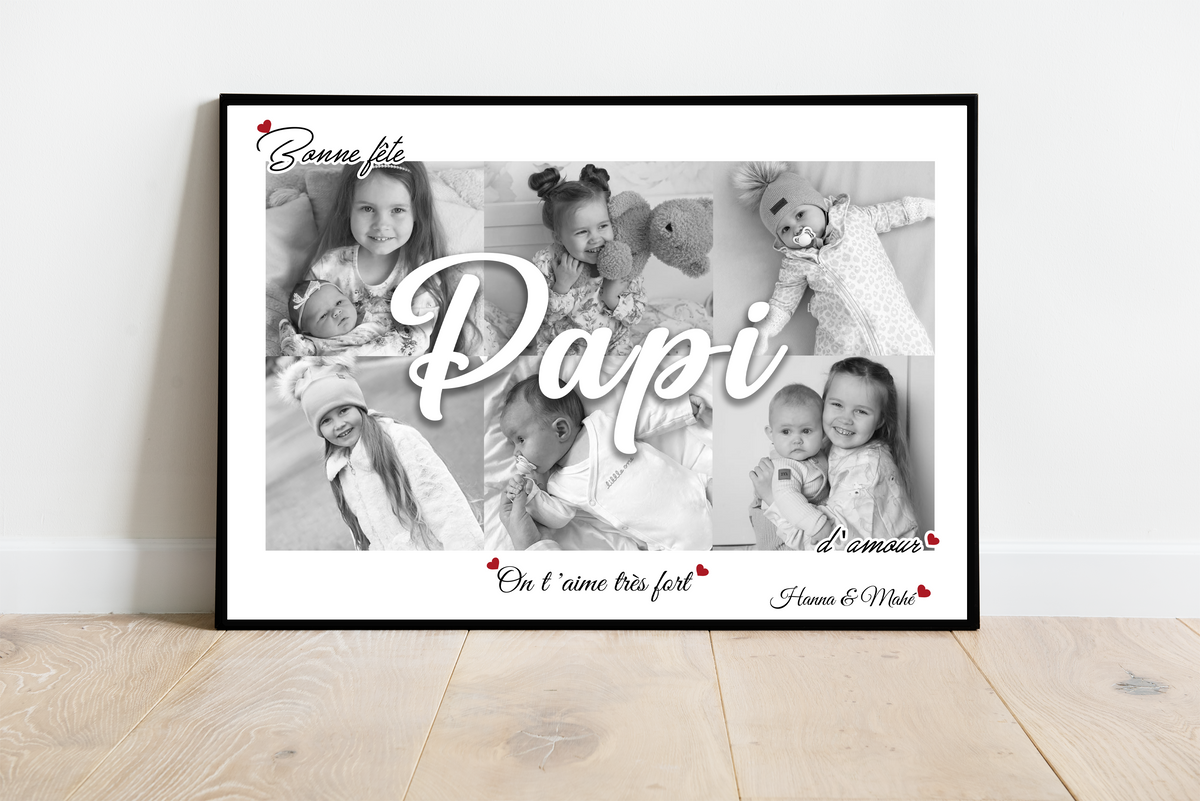 Affiche / Cadre personnalisé  • PAPY / PAPI •