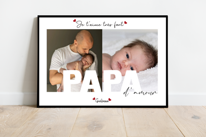 Affiche personnalisée Papa