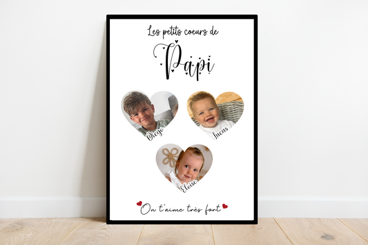 Affiche Les petits cœurs de Papi