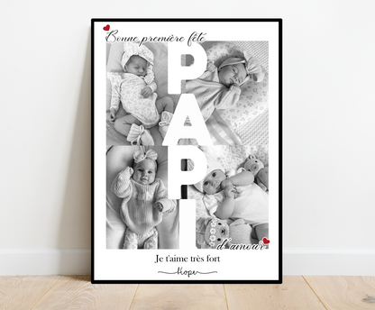 Affiche Bonne première fête papi