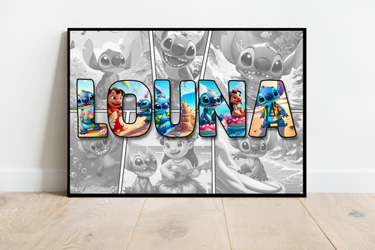 Affiche Stitch
