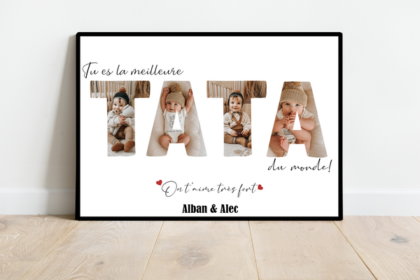 Affiche Tu es la meilleure Tata du monde ! – Créa De Jenni