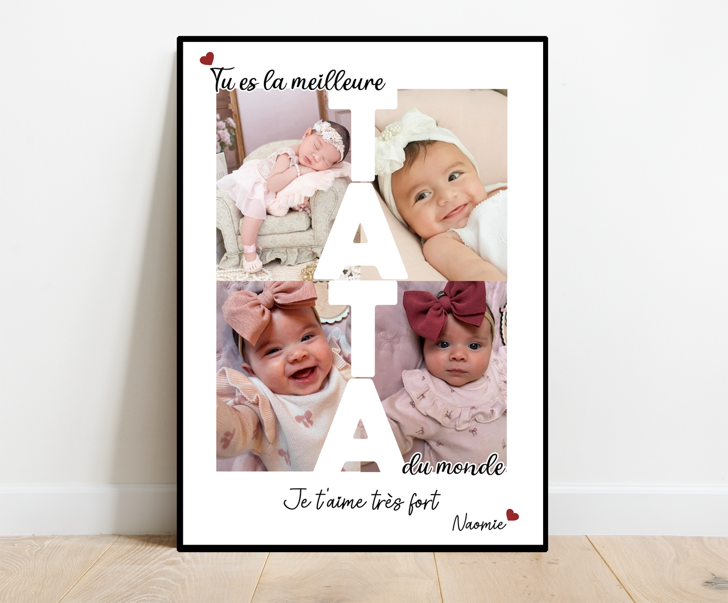 Tu es la meilleure TATA - Affiche personnalisée