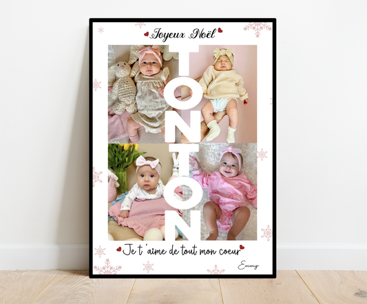 Affiche Joyeux Noël Tonton