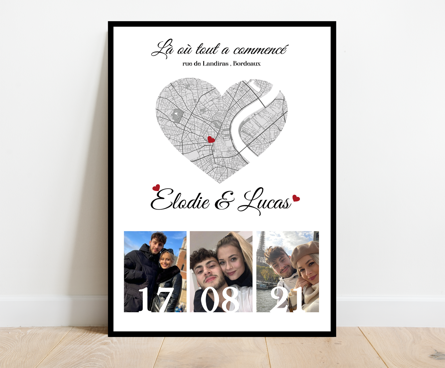 Affiche personnalisée - Là où tout a commencé • Cadre personnalisé