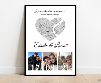 Affiche personnalisée - Là où tout a commencé • Cadre personnalisé