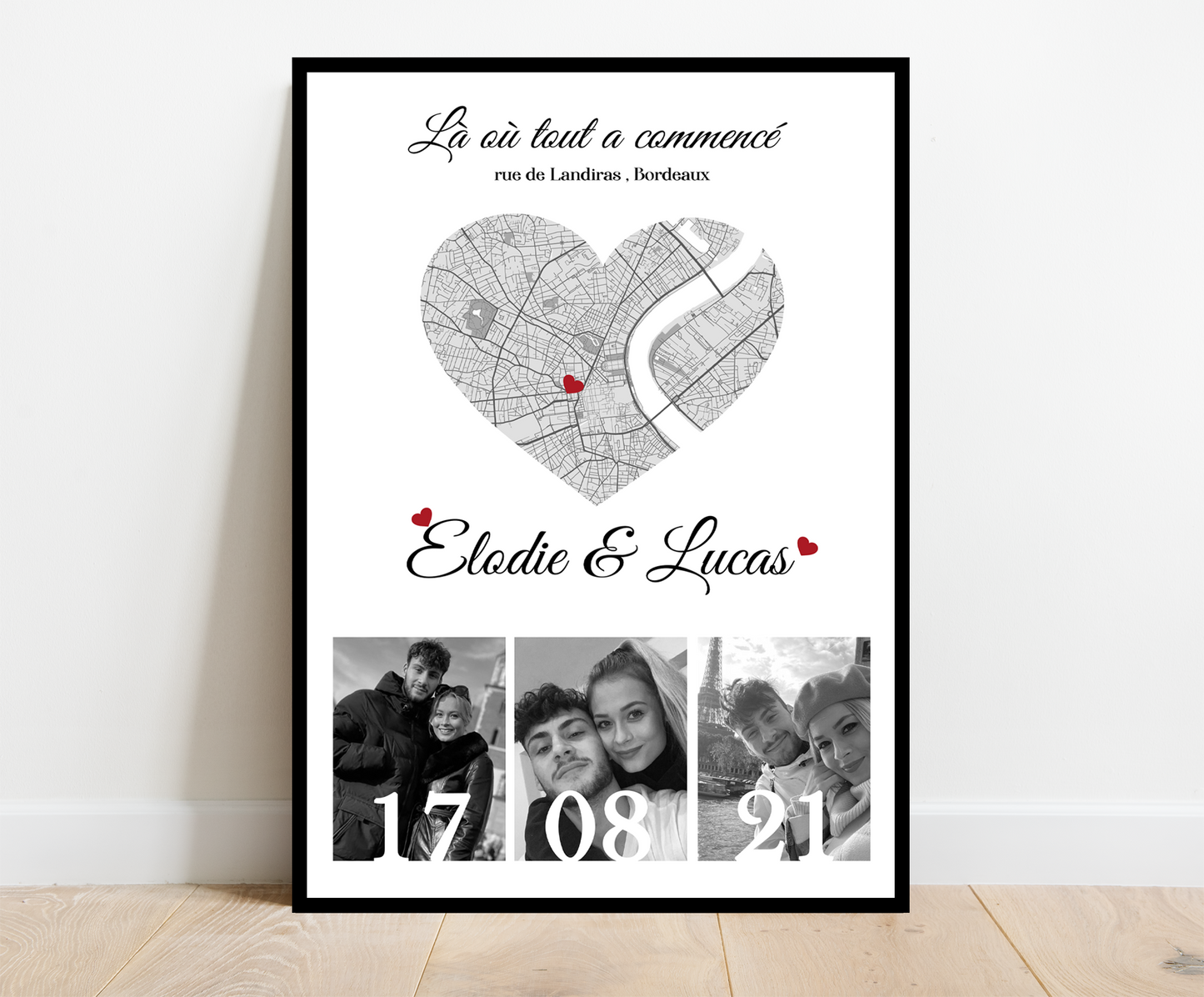Affiche personnalisée - Là où tout a commencé • Cadre personnalisé