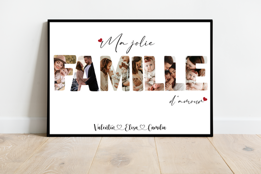 Affiche ma jolie Famille d'amour
