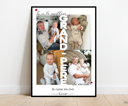 Affiche Tu es le meilleur Grand-père