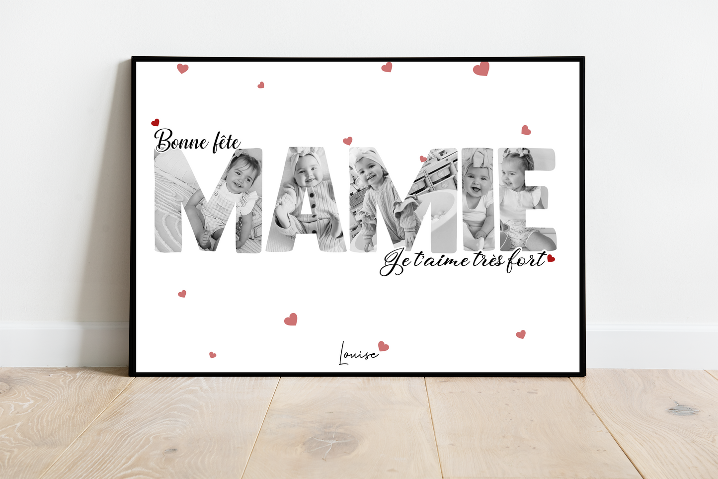 Affiche personnalisée -  MAMIE • Cadre personnalisé
