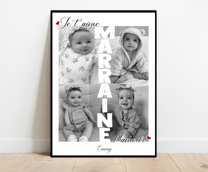 Affiche personnalisée - MARAINE • Cadre personnalisé