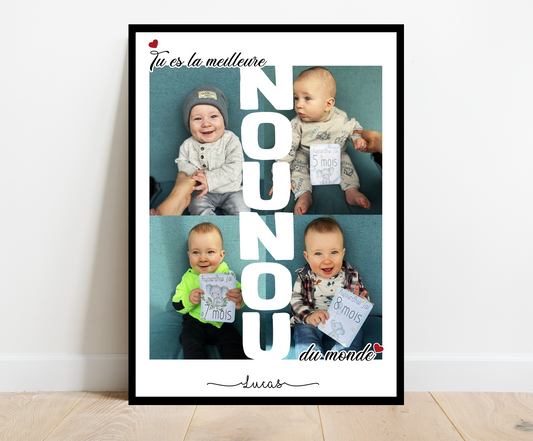 Affiche Tu es la meilleure Nounou du monde