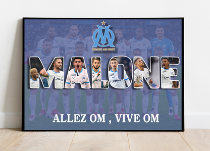 Affiche Football  ( équipe & joueur(s) de votre choix )