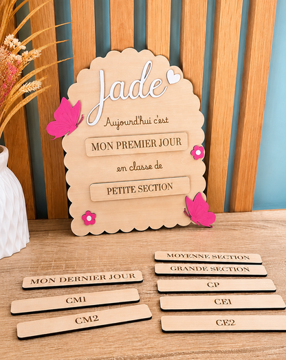 Pancarte rentrée scolaire