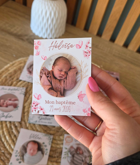 Magnet Faire Part - Baptême ou autre