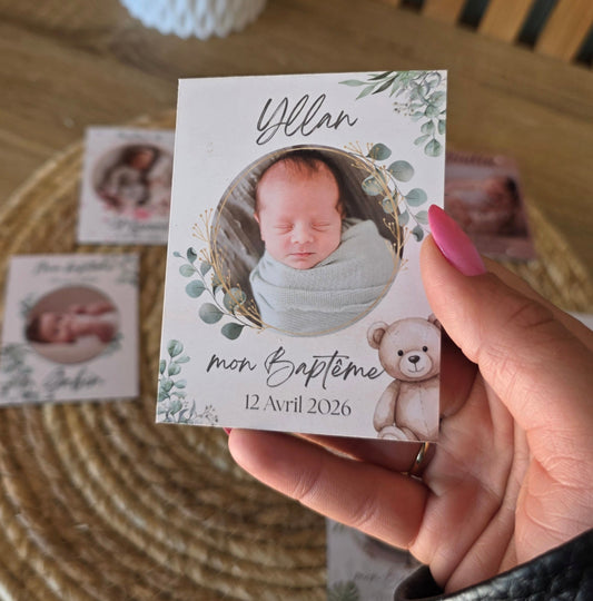 Magnet Faire Part - Baptême ou autre