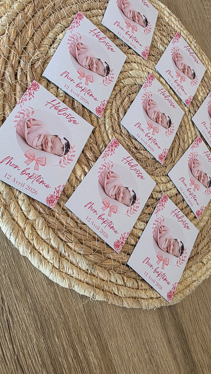 Magnet Faire Part  - Baptême ou autre