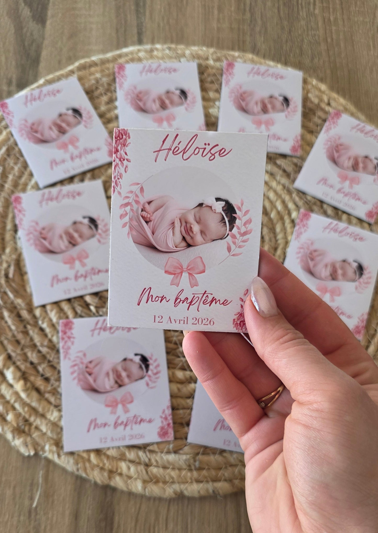 Magnet Faire Part  - Baptême ou autre