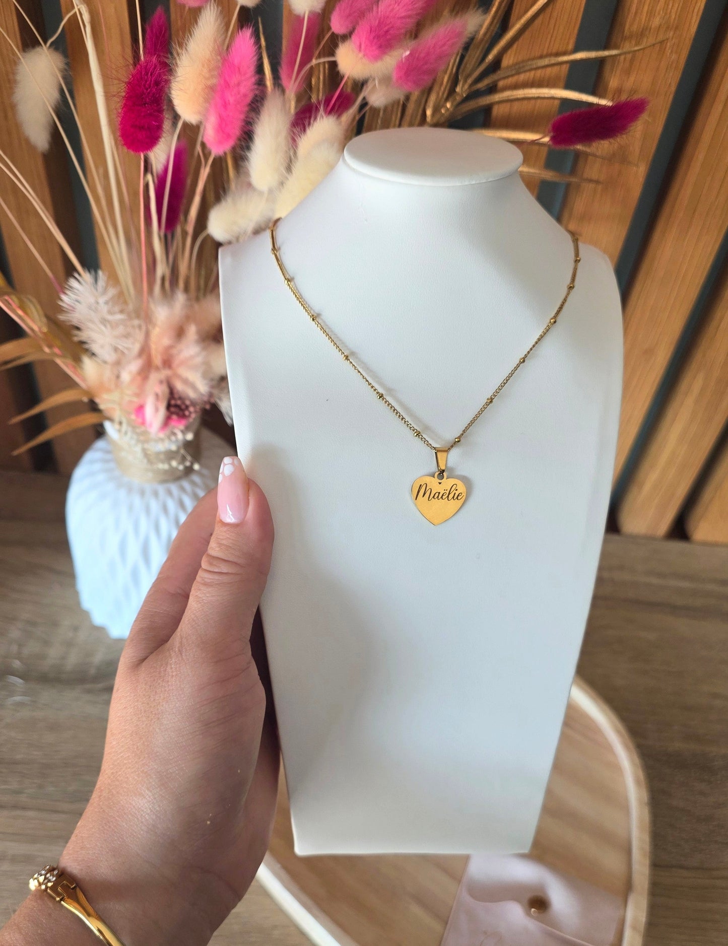 Collier médaillon personnalisé • Tendresse Eternelle