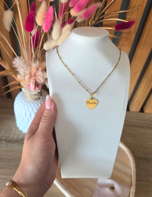 Collier médaillon personnalisé • Tendresse Eternelle