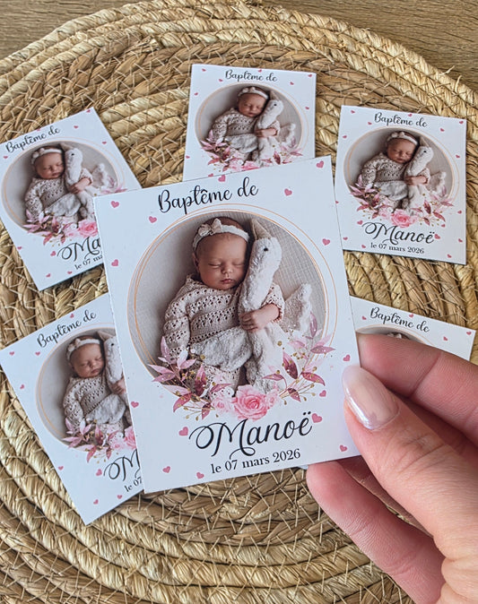 Magnet Faire Part - Baptême ou autre
