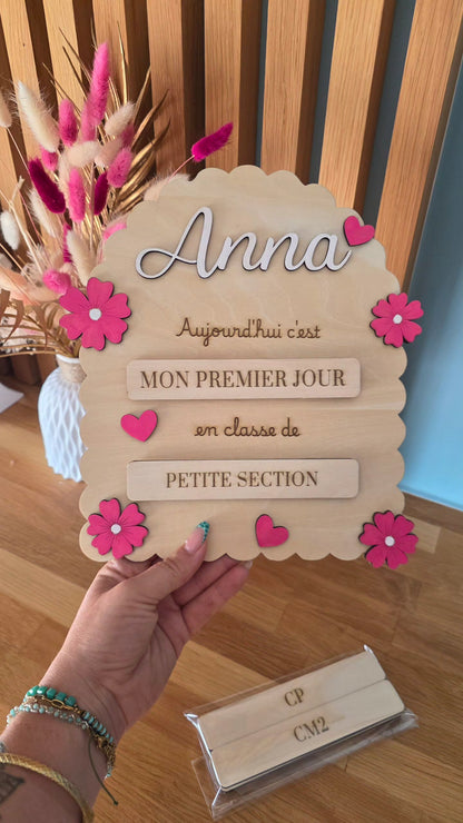 Pancarte rentrée scolaire