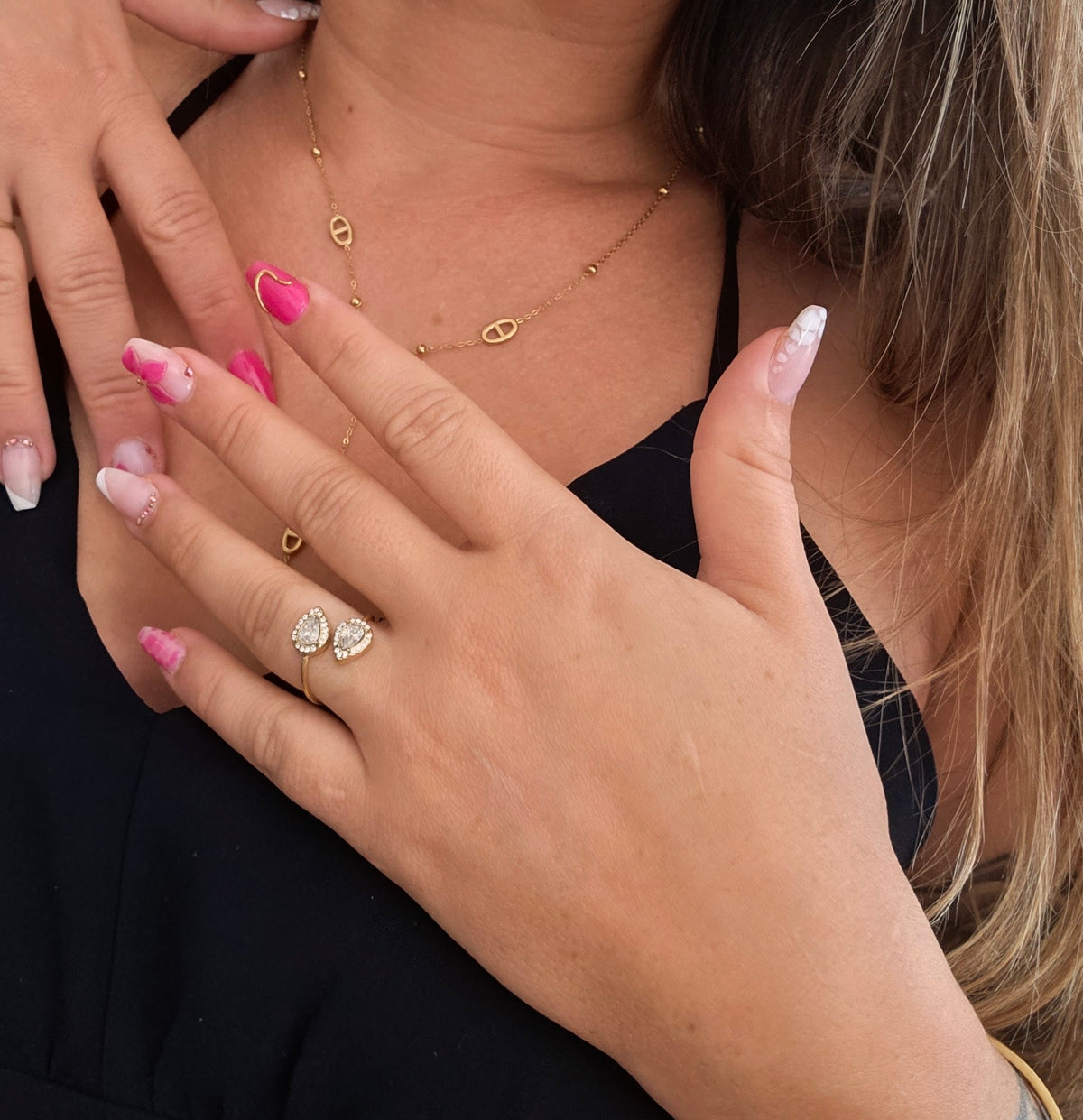 Acier Inoxydable • BAGUE JEANNE ajustable